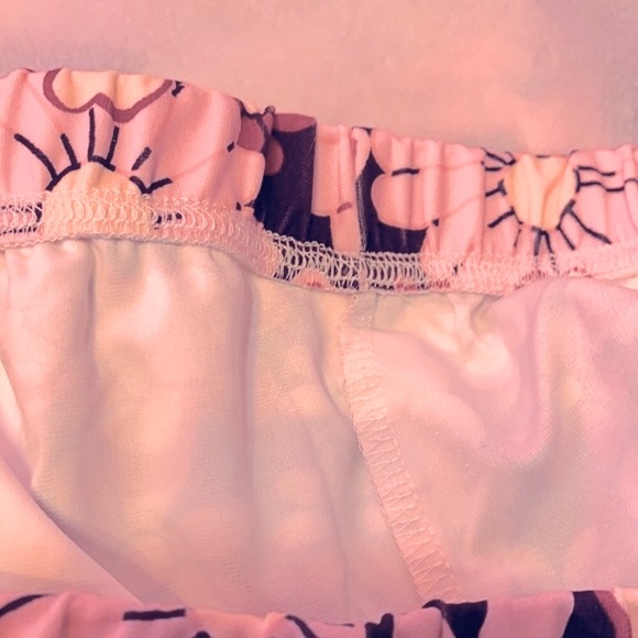 ❌DONATED❌Black Multi Color Retro Boho Hippie Floral Prints Flare Pants - Picture 11 of 14